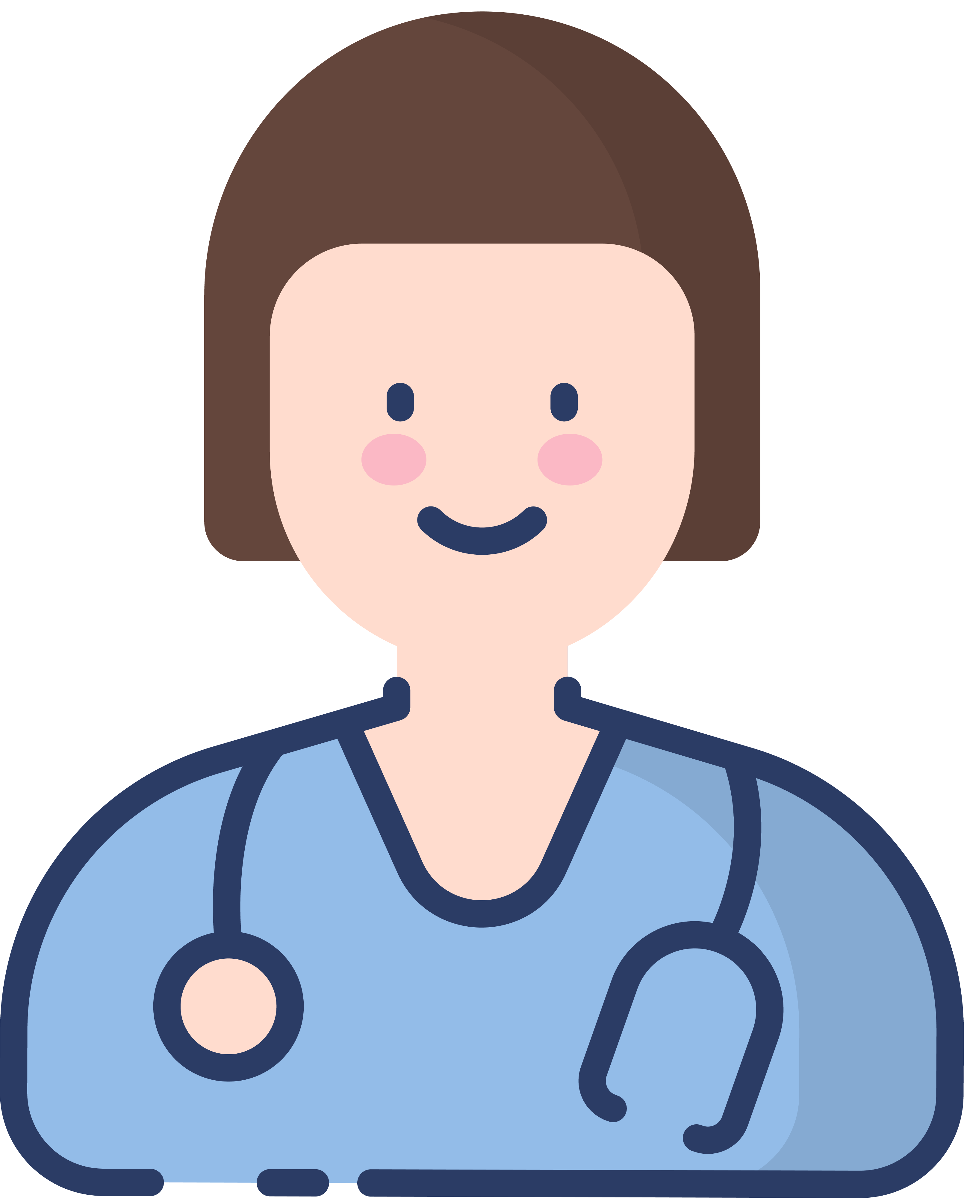 Doctor icon with stethoscope.